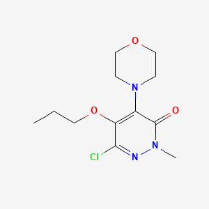 6-Chloro-2-methyl-4-(morpholin-4-yl)-5-propoxypyridazin-3(2H)-one