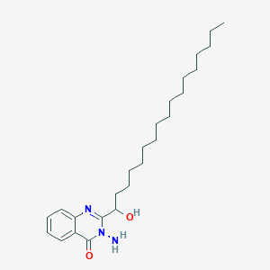 3-Amino-2-(1-hydroxyheptadecyl)quinazolin-4(3H)-one