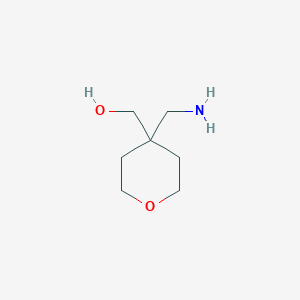 molecular formula C7H15NO2 B1291429 [4-(Aminomethyl)oxan-4-yl]methanol CAS No. 959238-22-3