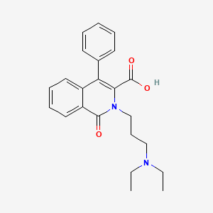 3-Isoquinolinecarboxylic acid, 1,2-dihydro-2-(3-(diethylamino)propyl)-1-oxo-4-phenyl-