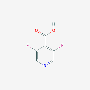 molecular formula C6H3F2NO2 B129144 3,5-二氟异尼古酸 CAS No. 903522-29-2