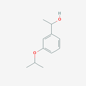 molecular formula C11H16O2 B1291442 1-[3-(丙-2-氧基)苯基]乙醇 CAS No. 1156397-04-4