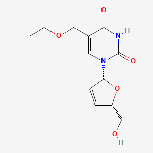 5-(Ethoxymethyl)-1-[(2r,5s)-5-(hydroxymethyl)-2,5-dihydrofuran-2-yl]pyrimidine-2,4-dione