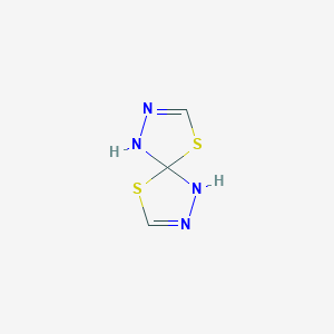 molecular formula C3H4N4S2 B12914438 4,9-Dithia-1,2,6,7-tetraazaspiro[4.4]nona-2,7-diene CAS No. 6402-66-0