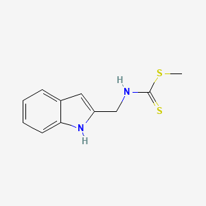 Carbamodithioic acid, (1H-indol-2-ylmethyl)-, methyl ester