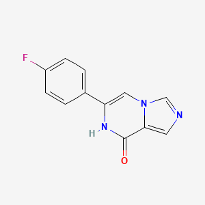 molecular formula C12H8FN3O B12914448 6-(4-fluorophenyl)imidazo[1,5-a]pyrazin-8(7H)-one CAS No. 849201-29-2