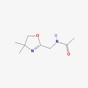 molecular formula C8H14N2O2 B12914473 N-[(4,4-Dimethyl-4,5-dihydro-1,3-oxazol-2-yl)methyl]acetamide CAS No. 62626-73-7