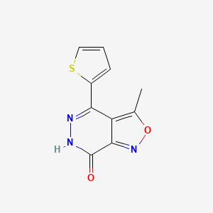 3-Methyl-4-(thiophen-2-yl)[1,2]oxazolo[3,4-d]pyridazin-7(6H)-one