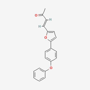 molecular formula C20H16O3 B12914490 (E)-4-(5-(4-Phenoxyphenyl)furan-2-yl)but-3-en-2-one 