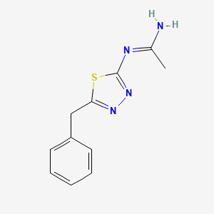 N-(5-Benzyl-1,3,4-thiadiazol-2-yl)acetimidamide