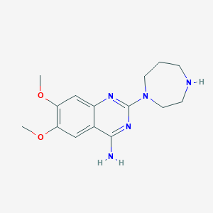 molecular formula C15H21N5O2 B12914546 2-(1,4-Diazepan-1-yl)-6,7-dimethoxyquinazolin-4-amine CAS No. 52712-89-7