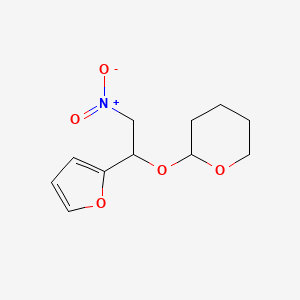 2-[1-(Furan-2-yl)-2-nitroethoxy]oxane