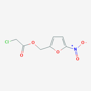 molecular formula C7H6ClNO5 B12914606 (5-Nitrofuran-2-yl)methyl 2-chloroacetate CAS No. 6628-60-0