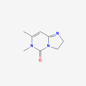 molecular formula C8H11N3O B12914619 6,7-Dimethyl-2,6-dihydroimidazo[1,2-c]pyrimidin-5(3H)-one CAS No. 67434-61-1