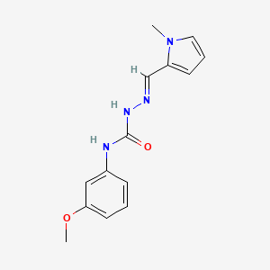 Semicarbazide, 4-(m-methoxyphenyl)-1-((1-methyl-2-pyrrolyl)methylene)-