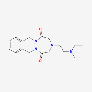 3-(2-(Diethylamino)ethyl)-3,4,7,12-tetrahydro-1H-(1,2,5)triazepino(1,2-b)phthalazine-1,5(2H)-dione