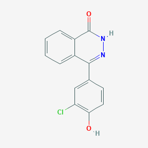 molecular formula C14H9ClN2O2 B12914669 4-(3-Chloro-4-oxocyclohexa-2,5-dien-1-ylidene)-3,4-dihydrophthalazin-1(2H)-one CAS No. 244065-96-1