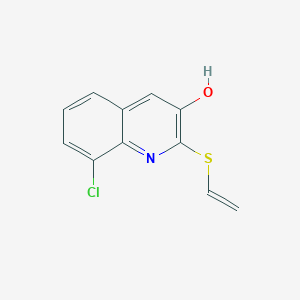 8-Chloro-2-(ethenylsulfanyl)quinolin-3-ol