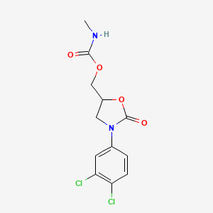 3-(3,4-Dichlorophenyl)-5-((((methylamino)carbonyl)oxy)methyl)-2-oxazolidinone