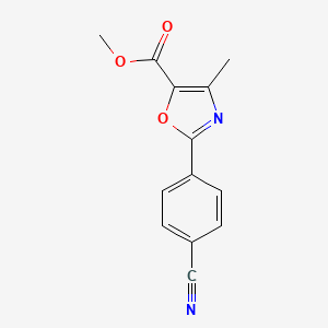 Methyl 2-(4-cyanophenyl)-4-methyl-1,3-oxazole-5-carboxylate