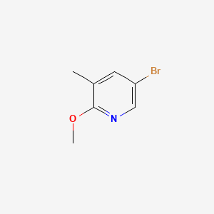 molecular formula C7H8BrNO B1291475 5-溴-2-甲氧基-3-甲基吡啶 CAS No. 760207-87-2