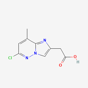 2-(6-Chloro-8-methylimidazo[1,2-b]pyridazin-2-yl)acetic acid