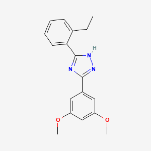 1H-1,2,4-Triazole, 3-(3,5-dimethoxyphenyl)-5-(2-ethylphenyl)-