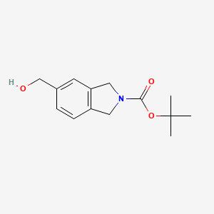molecular formula C14H19NO3 B1291479 Tert-butyl 5-(hydroxymethyl)isoindoline-2-carboxylate CAS No. 253801-14-8