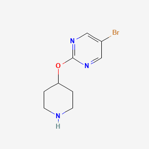 B1291480 5-Bromo-2-(piperidin-4-yloxy)pyrimidine CAS No. 792180-52-0