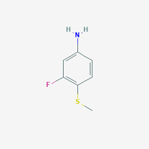 molecular formula C7H8FNS B1291483 3-Fluoro-4-(methylthio)aniline CAS No. 20901-69-3