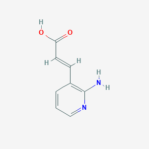 molecular formula C8H8N2O2 B1291487 3-(2-Amino-3-pyridyl)acrylic acid CAS No. 773131-96-7