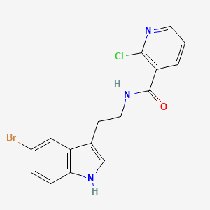 molecular formula C16H13BrClN3O B12914871 N-[2-(5-Bromo-1H-indol-3-yl)ethyl]-2-chloropyridine-3-carboxamide CAS No. 920506-36-1