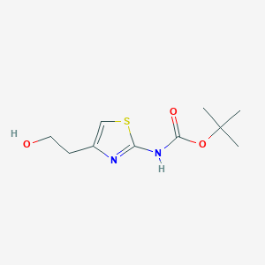 B129149 Tert-butyl 4-(2-hydroxyethyl)-1,3-thiazol-2-ylcarbamate CAS No. 147284-02-4