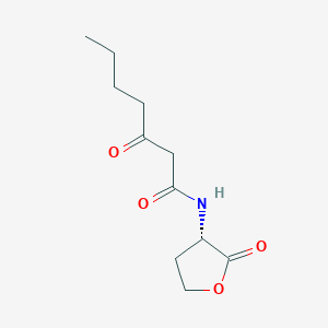 molecular formula C11H17NO4 B12914921 (S)-3-Oxo-N-(2-oxotetrahydrofuran-3-yl)heptanamide 