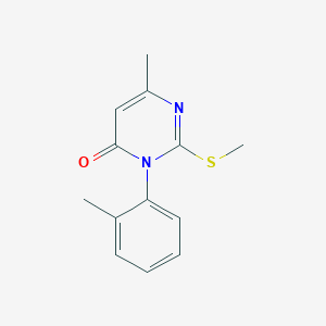 6-Methyl-3-(2-methylphenyl)-2-(methylsulfanyl)pyrimidin-4(3H)-one