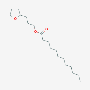 molecular formula C19H36O3 B12914933 3-(Tetrahydrofuran-2-yl)propyl dodecanoate CAS No. 5453-18-9