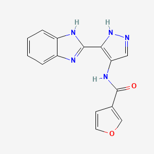 N-[3-(2H-Benzimidazol-2-ylidene)-2,3-dihydro-1H-pyrazol-4-yl]furan-3-carboxamide