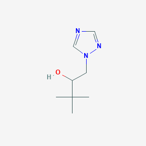 molecular formula C8H15N3O B12914958 3,3-Dimethyl-1-(1H-1,2,4-triazol-1-yl)butan-2-ol 