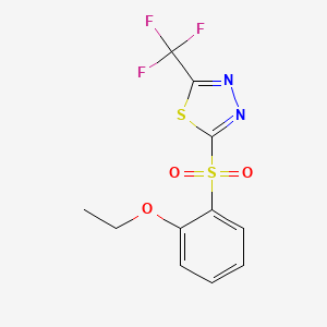 2-(2-Ethoxybenzene-1-sulfonyl)-5-(trifluoromethyl)-1,3,4-thiadiazole