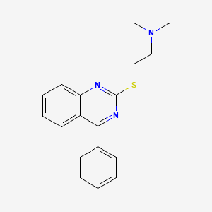 Ethanamine, N,N-dimethyl-2-((4-phenyl-2-quinazolinyl)thio)-