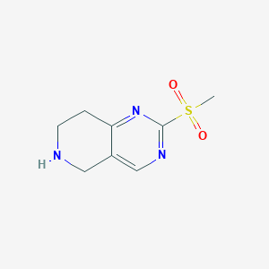 molecular formula C8H11N3O2S B12915038 2-(Methylsulfonyl)-5,6,7,8-tetrahydropyrido[4,3-d]pyrimidine 