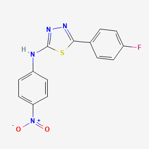 5-(4-fluorophenyl)-N-(4-nitrophenyl)-1,3,4-thiadiazol-2-amine