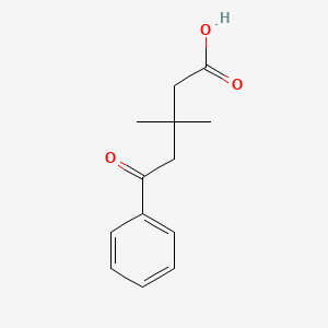 molecular formula C13H16O3 B1291508 3,3-Dimethyl-5-oxo-5-phenylpentanoic acid 