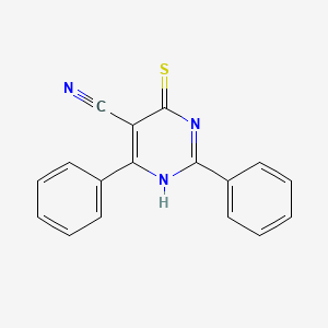 2,6-Diphenyl-4-sulfanylidene-1,4-dihydropyrimidine-5-carbonitrile