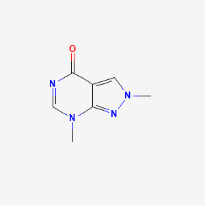 4H-Pyrazolo[3,4-d]pyrimidin-4-one, 2,7-dihydro-2,7-dimethyl-