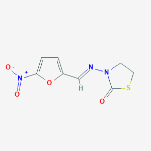 3-[(5-Nitro-2-furyl)methyleneamino]thiazolidin-2-one