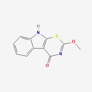 molecular formula C11H8N2O2S B12915135 Cyclobrassinone CAS No. 156953-82-1