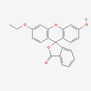 Spiro(isobenzofuran-1(3H),9'-(9H)xanthen)-3-one, 3'-ethoxy-6'-hydroxy-