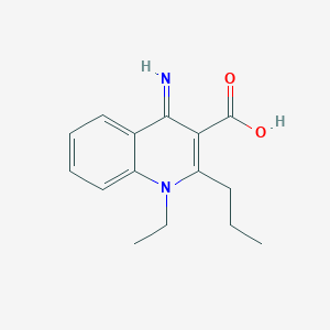 1-Ethyl-4-imino-2-propyl-1,4-dihydroquinoline-3-carboxylic acid