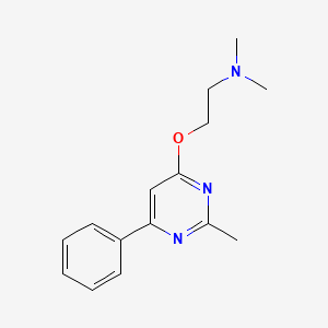 N,N-Dimethyl-2-[(2-methyl-6-phenylpyrimidin-4-yl)oxy]ethan-1-amine